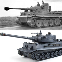 BEAURE Rc Tanks, 1:28 WW2 M1A2 America Army Tank Toys for Boys - Gray - image 2