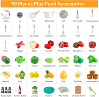 35Pcs Kids Kitchen Toy Accessories - White / 90Pcs - image 3