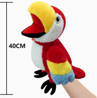 Marine Animals Hand Puppets for Kids, Toddler Includes Sharks - Parrot / Birds - image 3