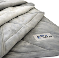 PetFusion Premium Dog and Cat Blanket, Grey or Brown – Essentials for Dogs - Quilted / Large (53 x 42") / Grey
