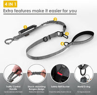 AUBELL Tactical Dog Leash Heavy Duty - Grey - image 3