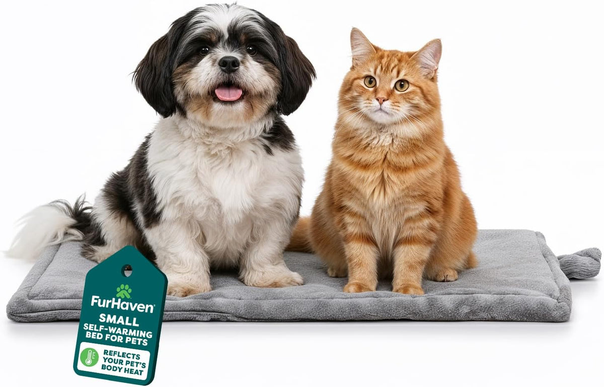 FurHaven ThermaNAP Self Warming Cat Mat - Small - 22"L x 17"W / Gray