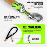 Long Dog Leash Reflective Rope Training Lead 15ft 30ft 50ft Check Cord – Essentials for Dogs - Light Green / 30ft x 3/8inch - image 3