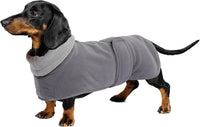Dachshund Sweaters, Dachshund Coat Perfect Dog Winter Coat with Padded Fleece Lining - Small / Gray