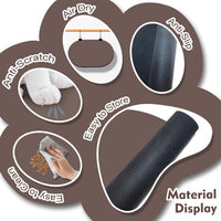 Cat Food Mat Small, 20''x12'' Absorbent Cat Feeding Mat - 20''x12'' / Brown - image 3