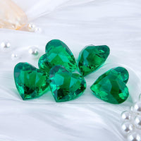 Niceup acrylic heart gems, 30 chunky 3D heart-shaped diamond gemstones for kids - view 29