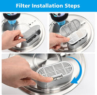 Cat Water Fountain Filter Replacement for Stainless Steel Pet Fountain – Essentials for Cats - 6+6 Pack - image 3