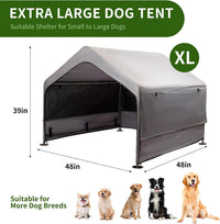 Summertrail Extra Large Dog House Outside - Gray Dog Tent With Mesh Windows (XLarge Size) - image 2