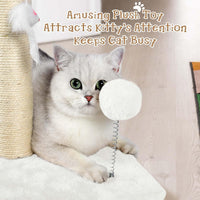 ANWA 32" Tall Sisal Cat Scratching Posts Tree for Indoor Cats Adults - Basic Cat Post Cream White - image 3