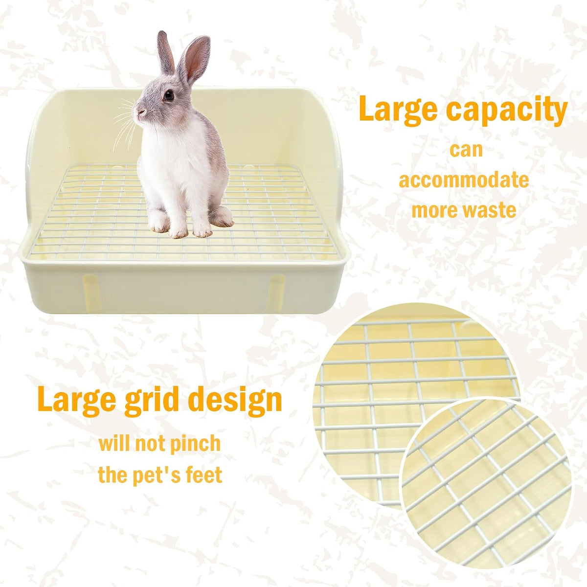 12Pcs Rabbit Litter Box for Cage - 【White】 - image 3