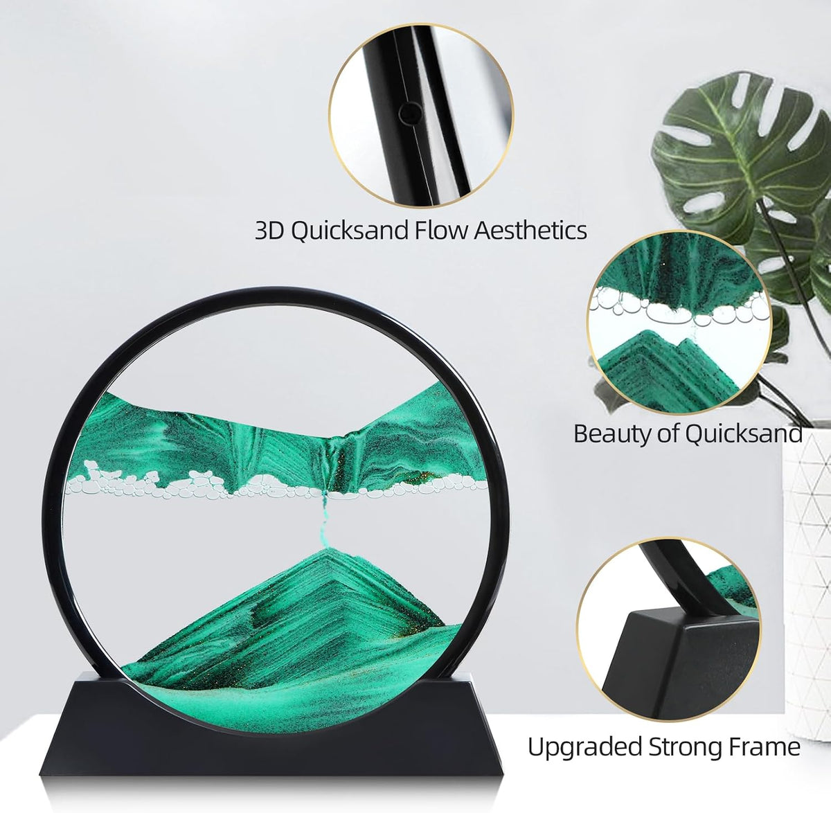 Moving Sand Art Liquid Motion - 12 inch / Green - image 3
