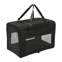 Foldable Pet Stroller for Small & Medium Dogs, Double Dog & Cat Stroller with 3-in-1 Travel System, Detachable Pet Carrier with Wheels for Cats and Dogs up to 77 lbs, Black
