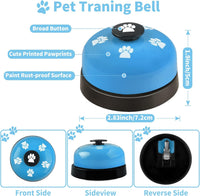 2 Pack Dog Doorbells, Pet Training Bells for Go Outside Potty Training and Communication Device - Light Blue - image 3