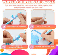 5 Pack Reusable Water Coloring Book for Toddlers – Fun for Kids & Family - Coloring Book / 5 Pack - image 2