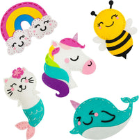 Cymbana Kids Sewing Kit, DIY Felt Plush Animals Unicorn Sewing Kit for Kids – Fun for Kids & Family - Unicorn