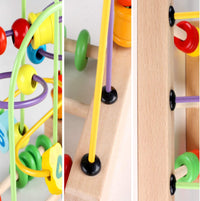 Wondertoys Bead Maze Toy for Kids Wooden Colorful Abacus Roller - image 4