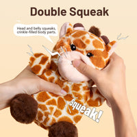 Soft Plush Giraffe Dog Toy for Small & Medium Dogs and Puppies – Essentials for Dogs - Giraffe - image 2