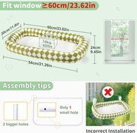 Sunhoo Foldable Cat Window Perch - Green / 23.62"L x 11.8"W x 9.45"TH - image 3