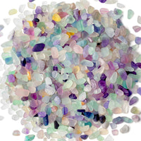 Fluorite Aquarium Gravel Rocks Natural Tumbled Healing Crystal Chips - 1-fluorite / 1 Pound