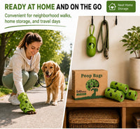 Dog Poop Bag Biodegradable 540 Count Dog Waste Bags with Dispenser - Green -540 - image 4