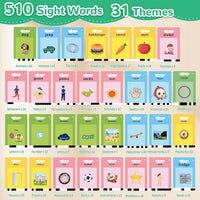 Alotwan Talking Flash Cards with 510 Sight Words - Green / 510 Words English - image 3