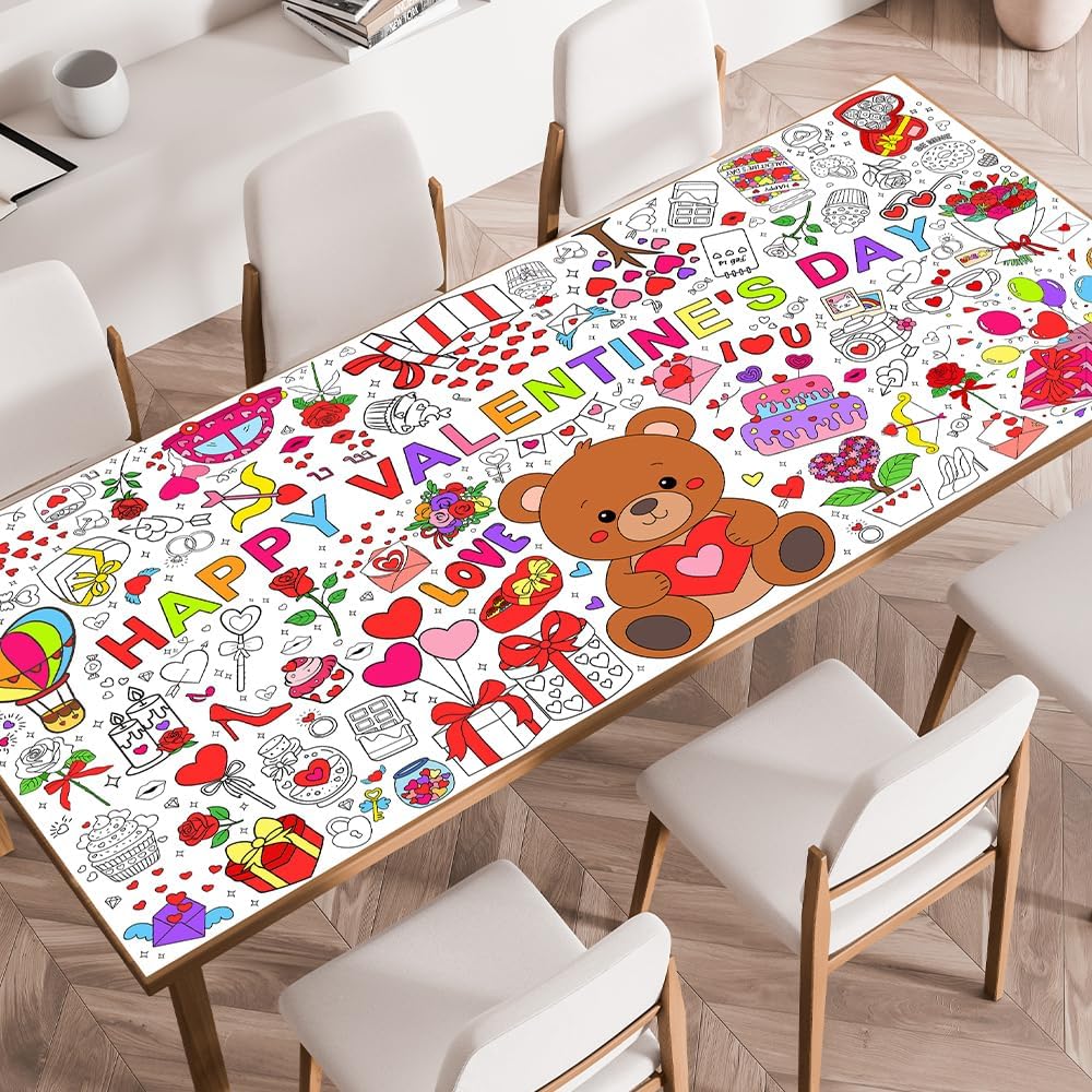 SPERINGEEN Halloween Tablecloth Decorations - Valentines