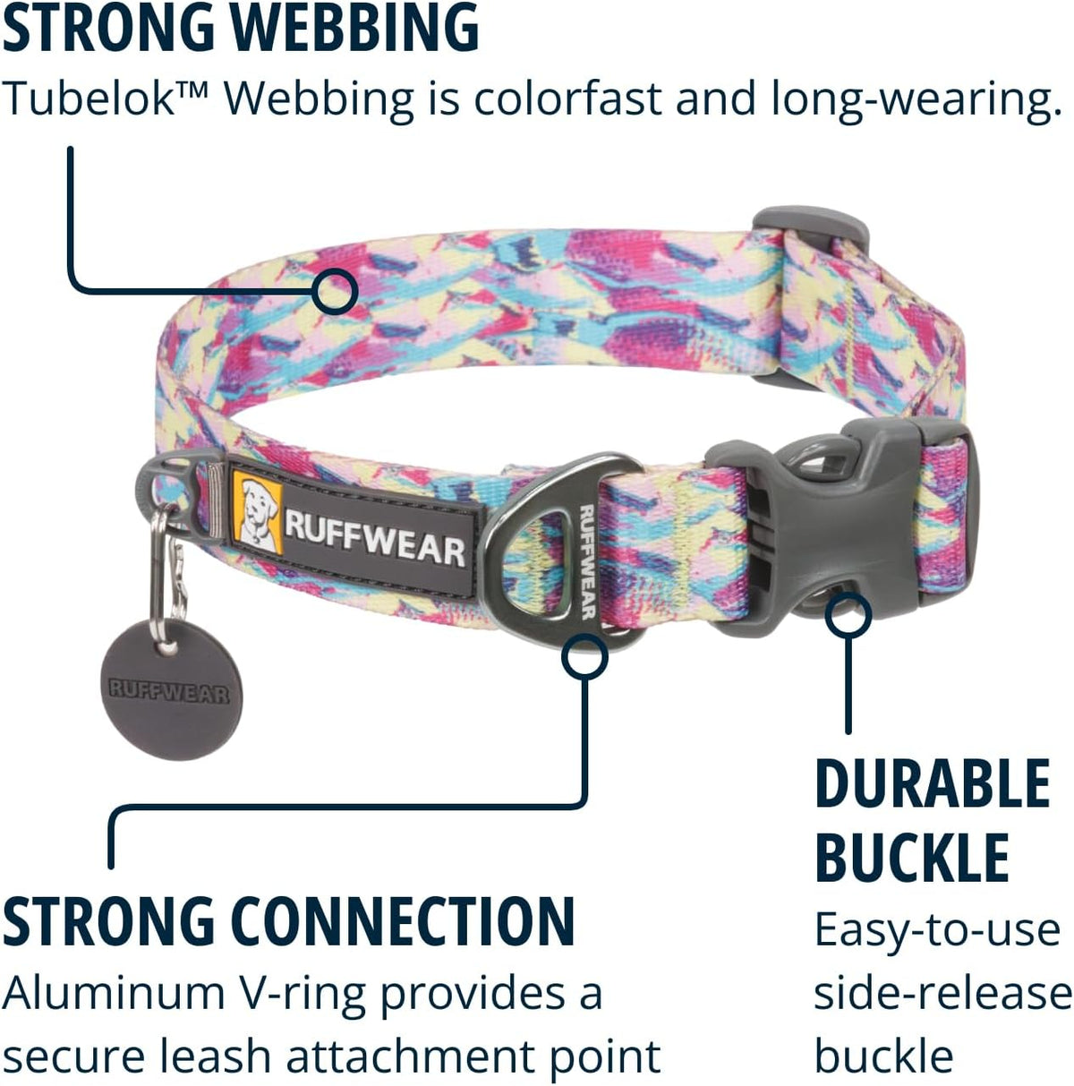 Ruffwear, Front Range Dog Collar - River Rock Green / 20"-26" - image 3