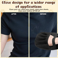 Pet Hair Remover Gloves,Electrostatic Removal for Pet Hair,Reusable Cat & Dog Grooming Gloves for Clothing/Couch/Furniture/Carpet/Car Seat(2Pcs)