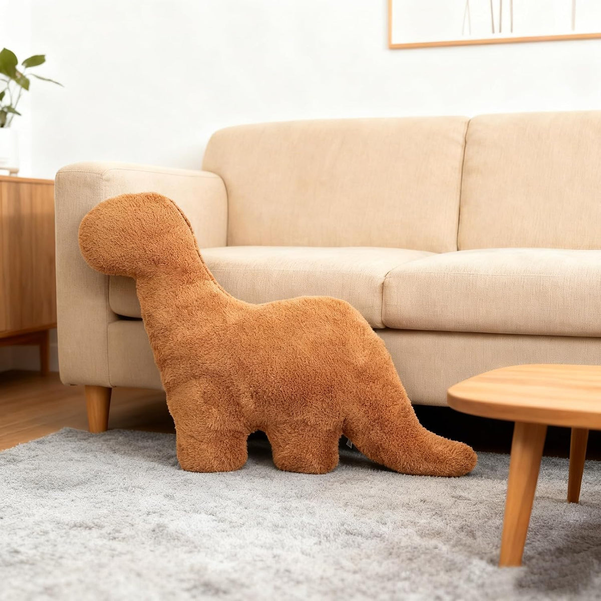 Isaacalyx Dino Nugget Pillow, Dinosaur Theme Party Decorations - Brontosaurus / Large - image 2