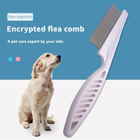 Pet Grooming Comb for Cats & Dogs Removing Tangles and Knots Removes Tangles Knots Stainless Steel Pins Tear Stain Removal