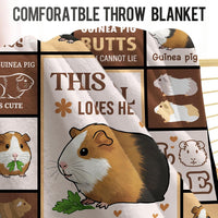 Levens Black Cat Blanket, Cozy Cats Blankets for Cat Lovers 60"x50" Soft Plush Black Cats Gifts - Guinea Pig Blanket Brown / 50"x60" - image 4