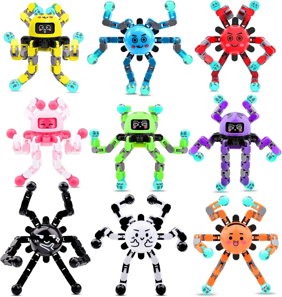 Transformable Fidget Spinner Toys for Kids and Adults - Mixed a