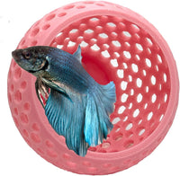 CTWPets Betta Bulb Hide 2.0, Betta Bed & Aquarium Cave - Bubblegum Pink