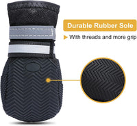 Dimicoo Breathable Dog Boots for Medium Large Dogs - Black / M (Insole Width 2.2")for 30~44lb - image 3
