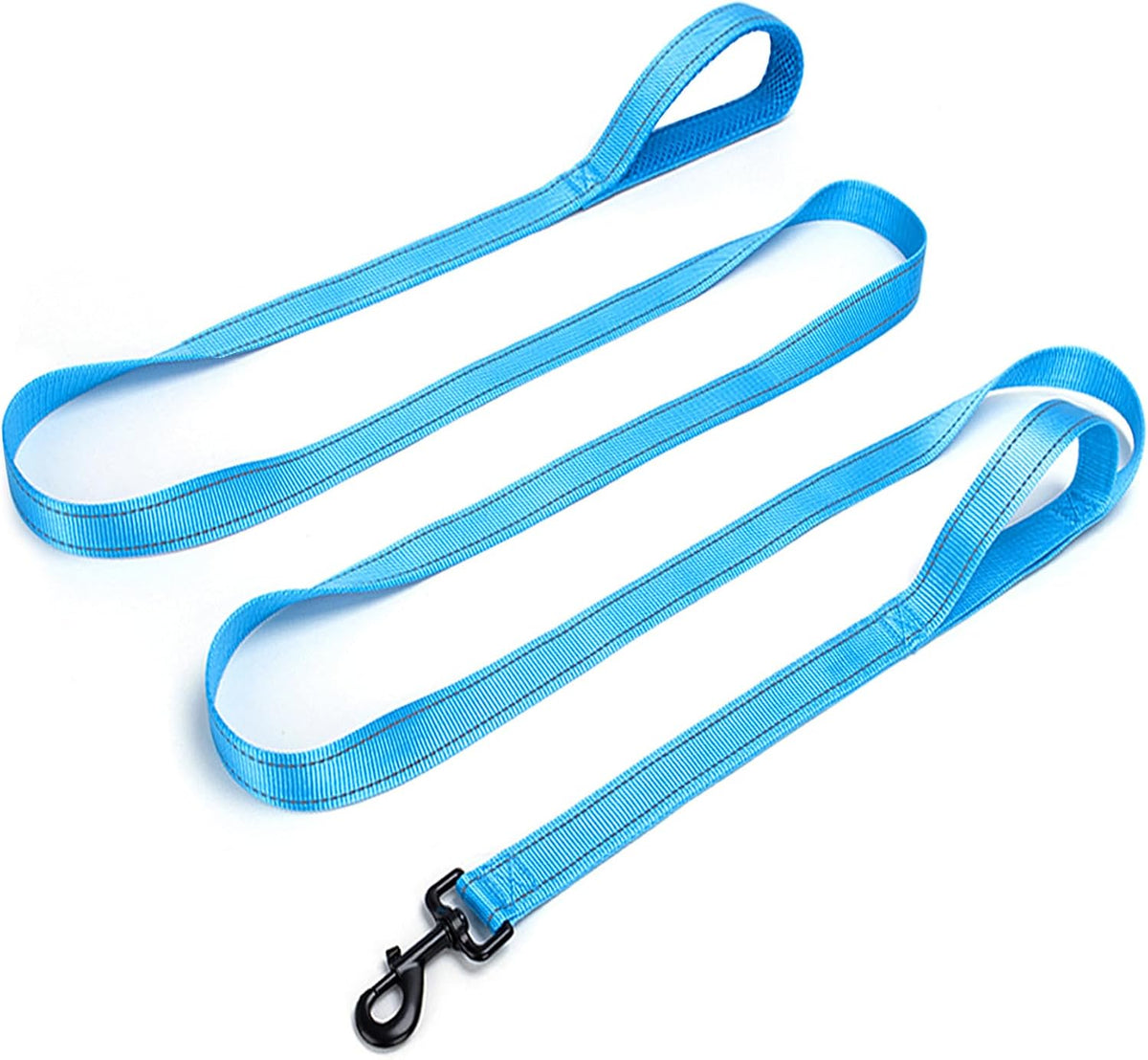 10FT Dog Leash with Traffic Handle Reflective Large Medium Dogs – Essentials for Dogs - 10ft x 1 in / blue