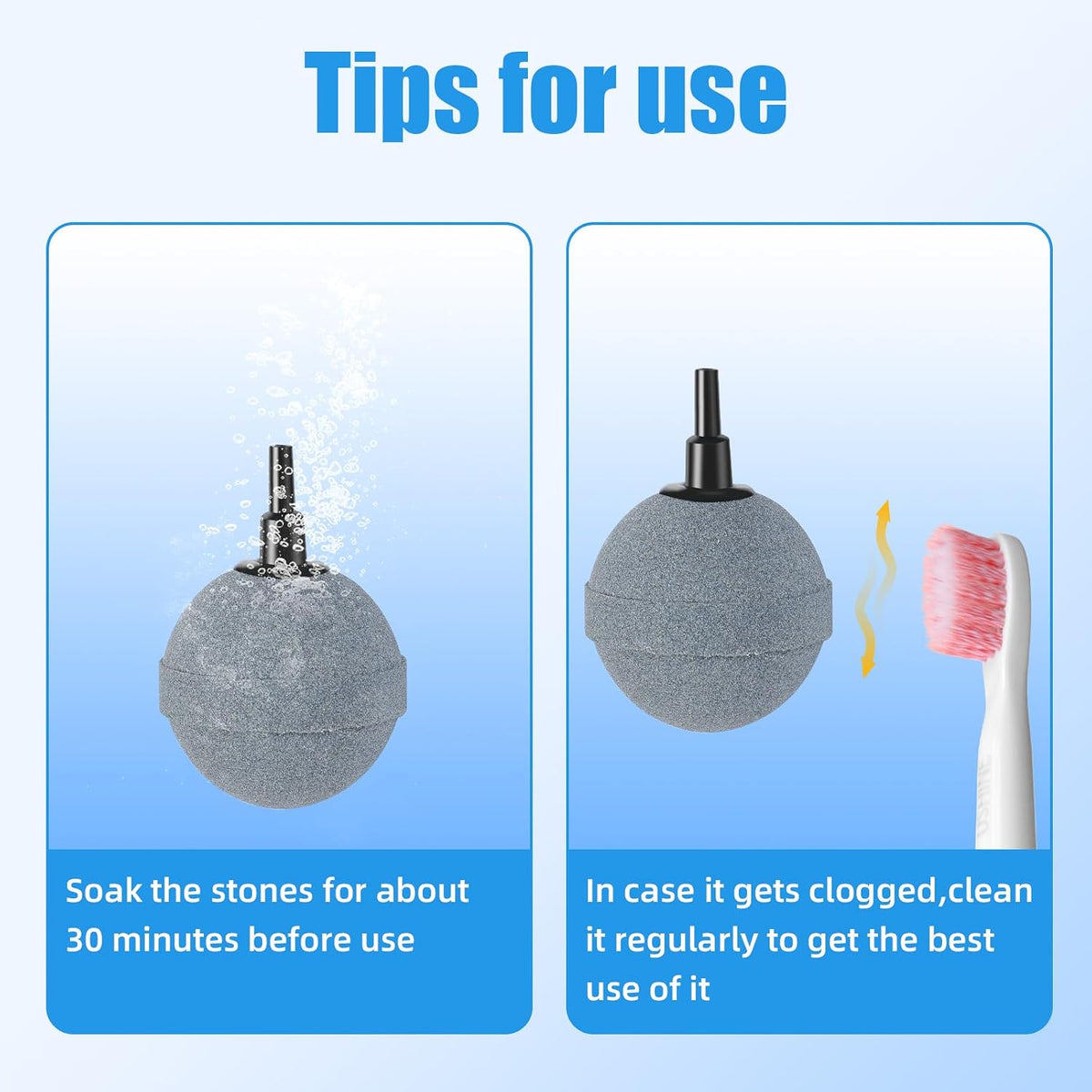 AQUANEAT Air Stones for Ponds 2 Inch - 4 pcs - image 2