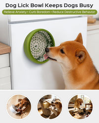 Dog Lick Bowl for Dogs S, Lick Mat, Dog Slow Feeder – Essentials for Dogs - Small / GREEN - image 2