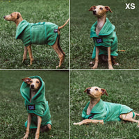 Tuff Pupper Fast Drying Dog Bath Robe - Green / X-Small - image 3