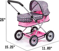 Bayer Smarty Modern Doll Pram & Stroller Set for 18 Inch Dolls - image 3