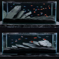 Unocho Aquarium Rocks 5lb Natural Slate Rocks for Aquarium Aquascaping,Terrariums,Paludariums,Reptile Enclosures,Wargaming, Model Railroads, Miniature or Fairy Gardens-2 to 4 inches