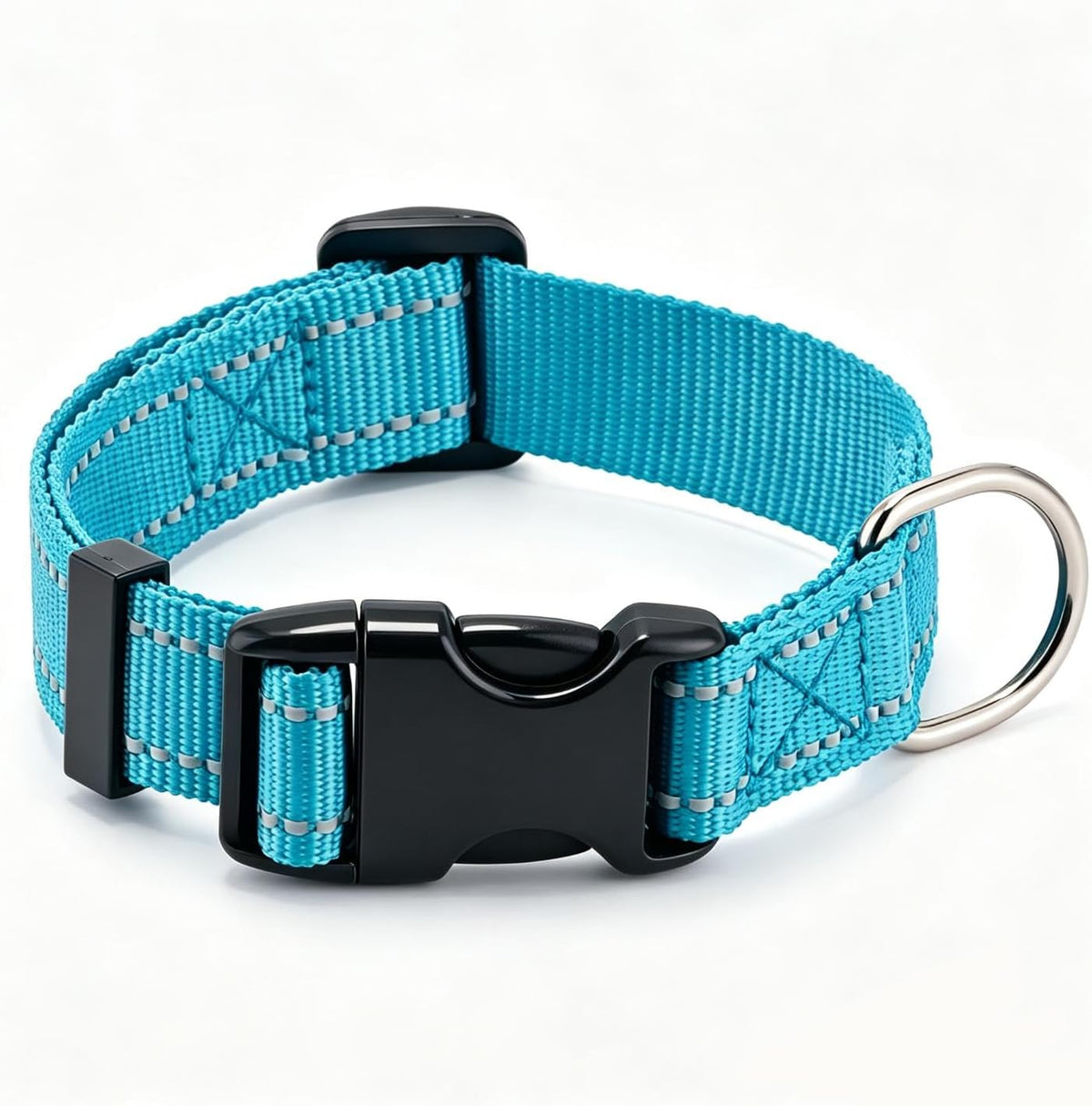 Dog Collar for Small Medium Dogs with Buckle - Sky Blue / Small