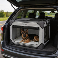 Collapsible Dog Crate for Large Dogs 36 Inch - Light Grey / 26.0"L x 18.0"W x 18.0"H - image 3