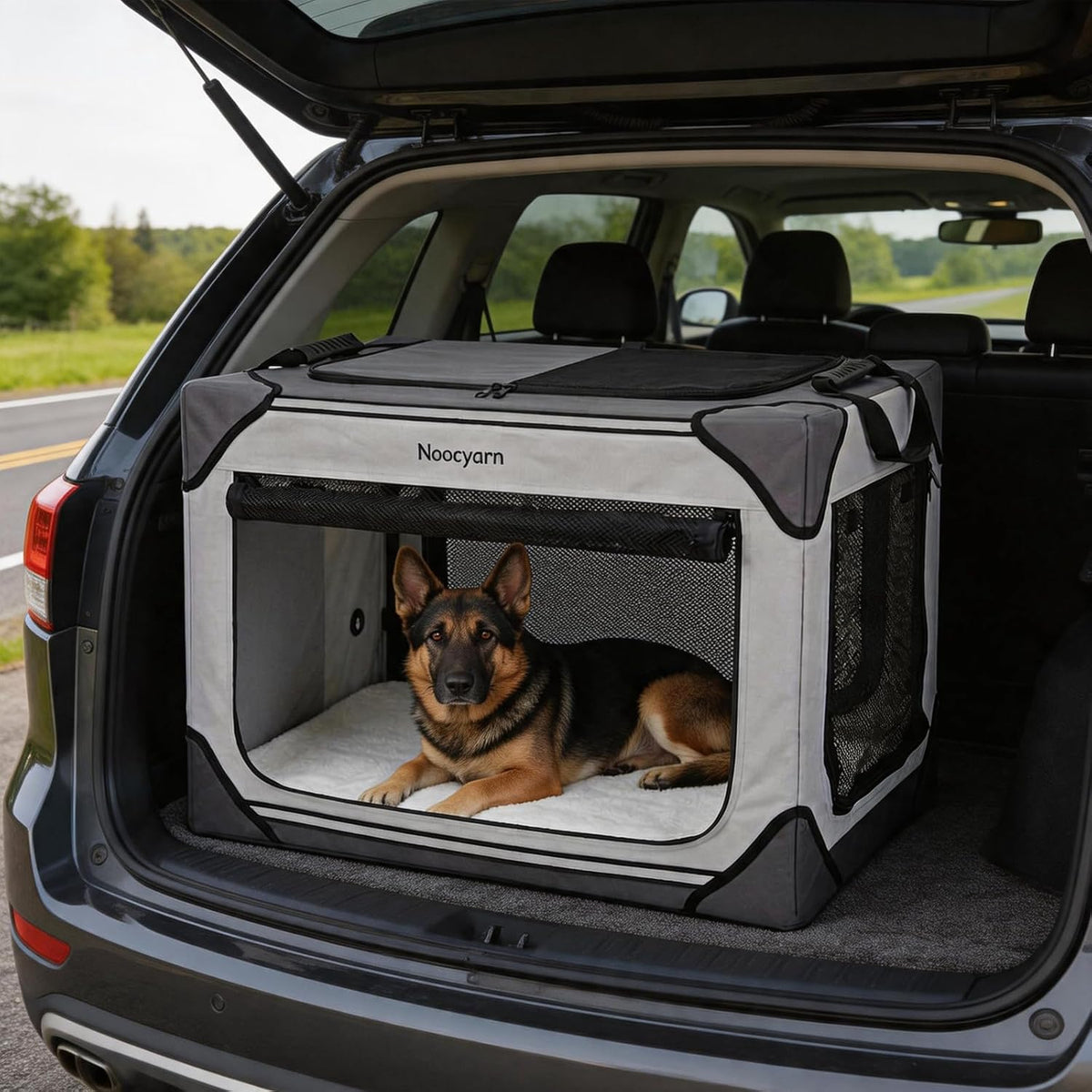 Collapsible Dog Crate for Large Dogs 36 Inch - Light Grey / 26.0"L x 18.0"W x 18.0"H - image 3