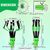 Dreyoo 4 Pcs Light Bulb Changer Set, Suction Cup & Cage Changer - Green - image 2