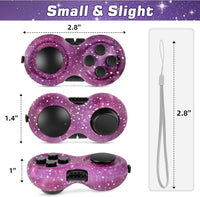 Original Fidget Toy Game, Rubberized Classical Controller – Fun for Kids & Family - 2 / Starry Purple/Starry Blue Style - image 3