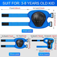 Toddler Kids Bike Helmet Set with Knee Elbow Pads - BlueBlueGreen-1 / Small: 20.1"-21.2"/51-54cm - image 3