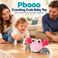 Pbooo Crawling Crab Baby Toy - Pink Crab - image 4