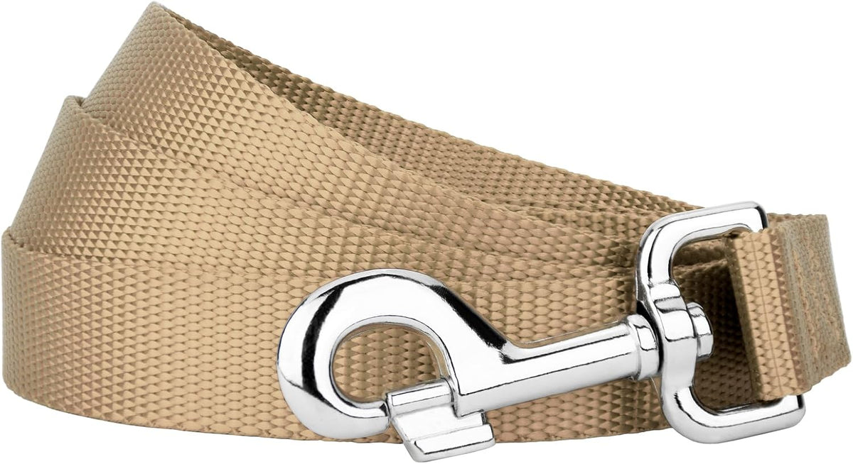 Country Brook Petz, Everyday Nylon Dog Leash - Copper Gold / 6 Foot X 1 Inch Wide (Pack of 1)