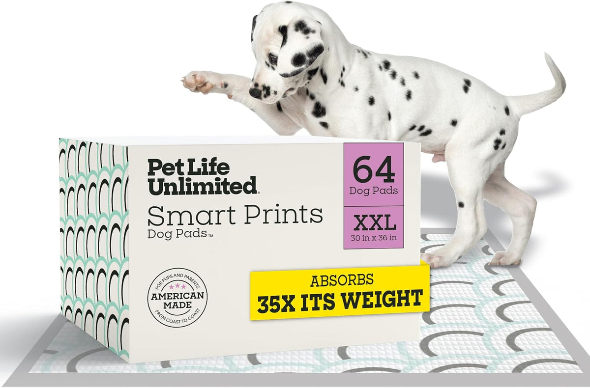 Pet Life Unlimited Smart Prints XXL Puppy Pads for Dogs - Magnolia Blossom / XXL 30" x 36" 64-Count