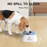 ELS PET No Spill Dog Cat Bowl 35oz 1L Anti Slip Travel Water - 1L / Blue - image 3